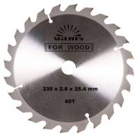 Диск відрізний Vitals for wood 60T 235x2.6x25.4mm