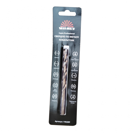 Сверло по металлу HSS-Co/M35 8.5 (1 шт) Vitals Professional