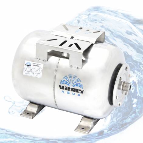 Гідроакумулятор 24л Vitals aqua нерж. (EPDM)